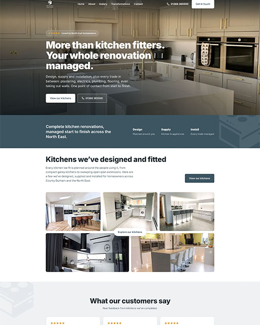 NE Kitchens website